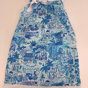 Lilly Pulitzer blue neck tie dress 5
